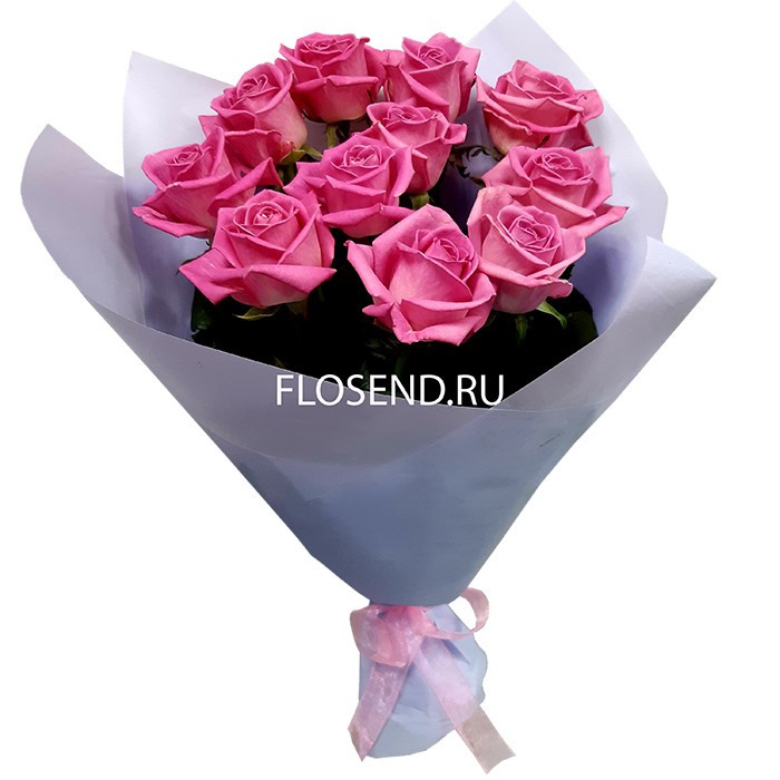 Букет «11 розовых роз»